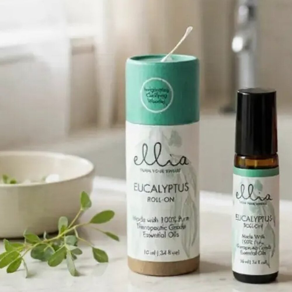 HoMedics Ellia Eucalyptus Essential Oil Roll-On 10ml NWT Therapeutic Grade Luxe